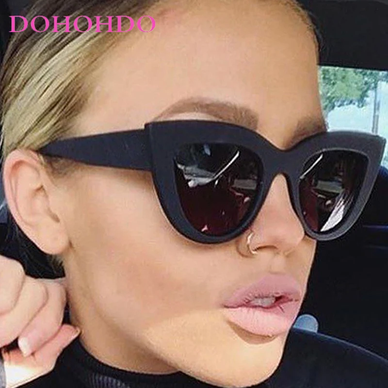 

Retro Luxury Cat Eye Sunglasses Men Fashion Designer Big Frame Men Sunglass Outdoor Travel Driving Shade Sun Glasses UV400 Очки