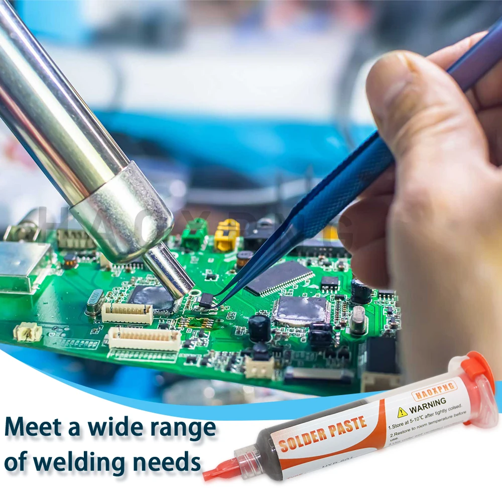 Lead-free Solder Paste Low Temperature Flux For Soldering Led Sn42bi58 Smd Repair Tin Paste No-Clean No Rework