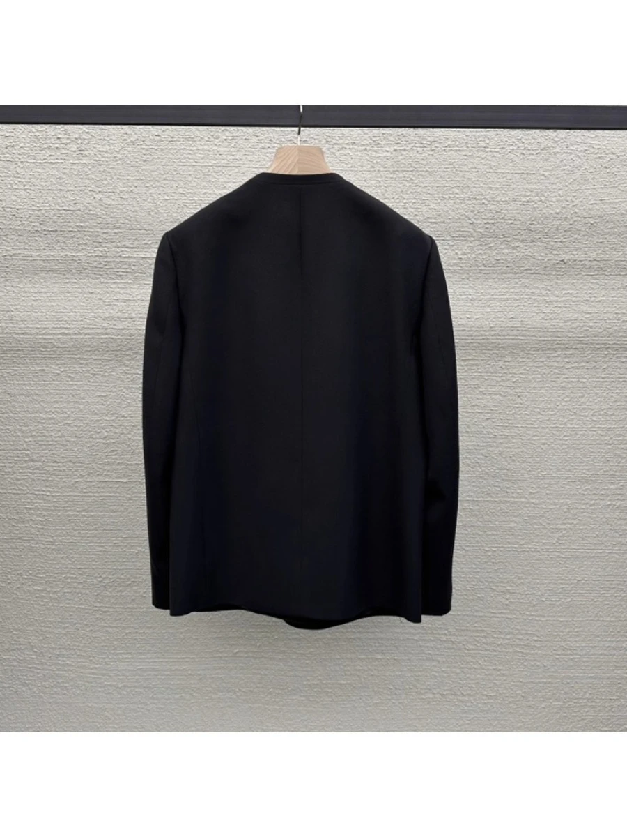 GALCAUR Black Slimming Casual Jacket Female V Neck Long Sleeve Office Lady Minimalist Women's Modern Blazers Style Fashion New