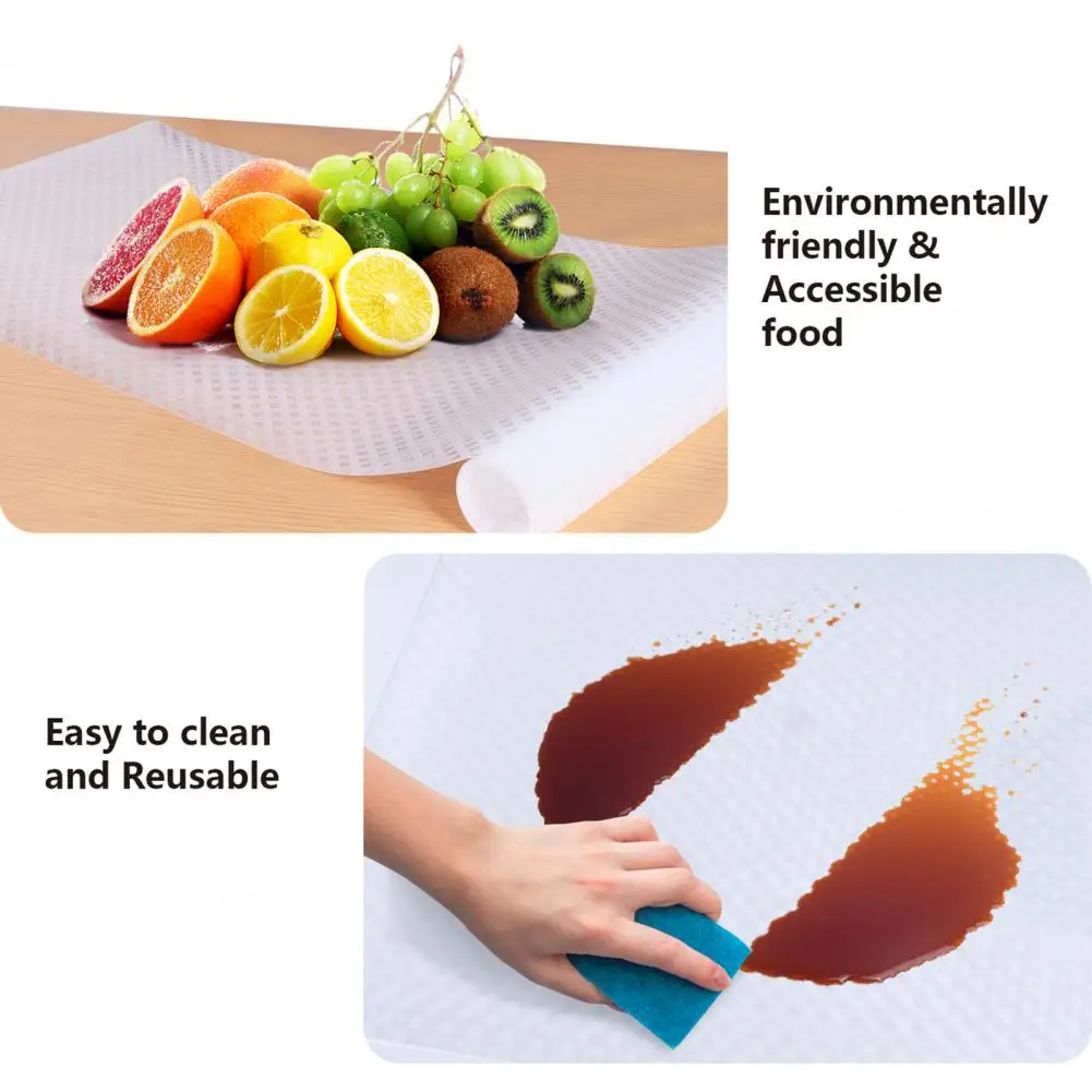 Non-Adhesive Shelf Liner Kitchen Cabinet Protector Cut Clean Non-slip Waterproof Drawer Liner Protect Surfaces Cupboard Liner