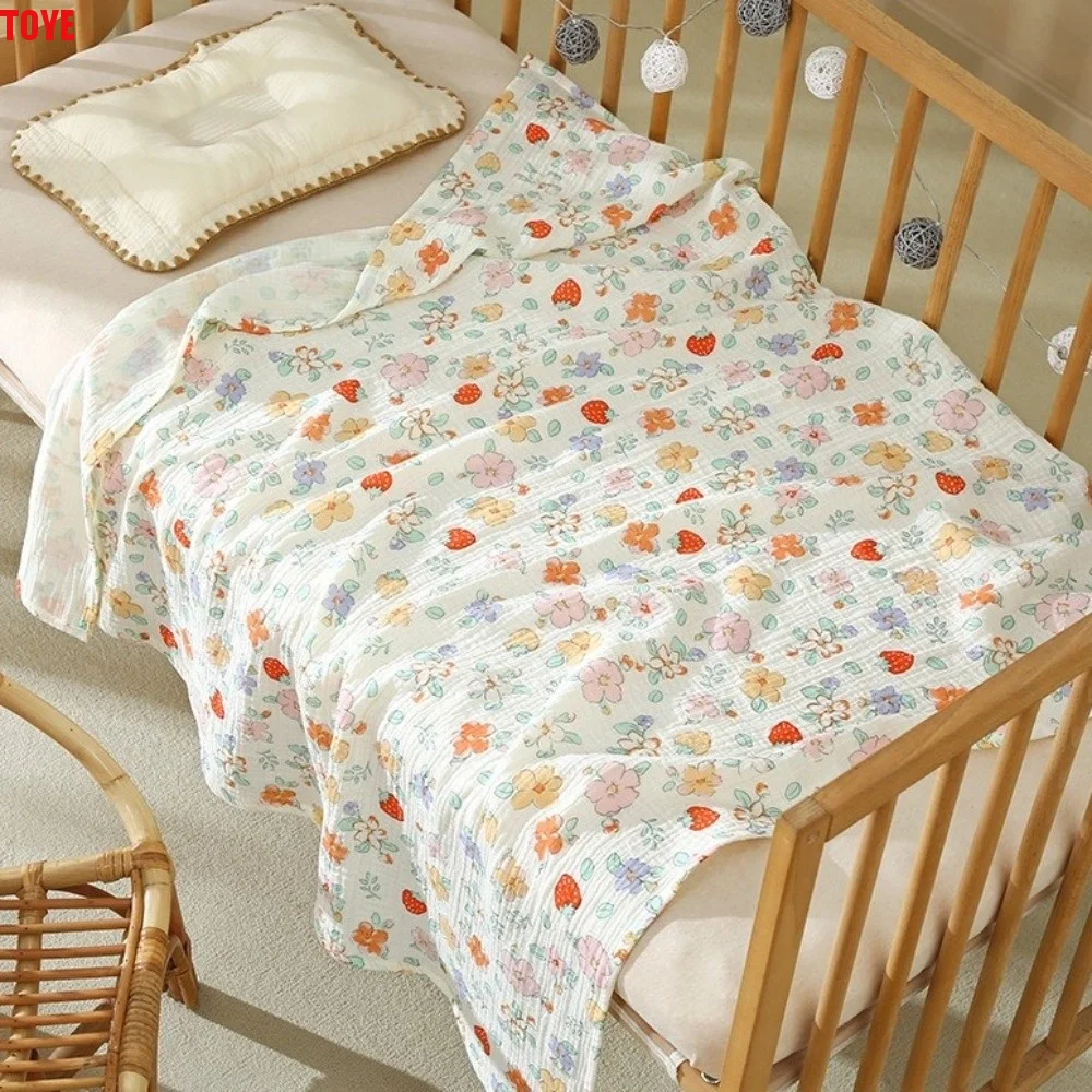 

Children Bedding Cotton Baby Blanket Soft Gauze Muslin Swaddle Toddler Sleep Infant Bath Swaddle Blanket Newborn