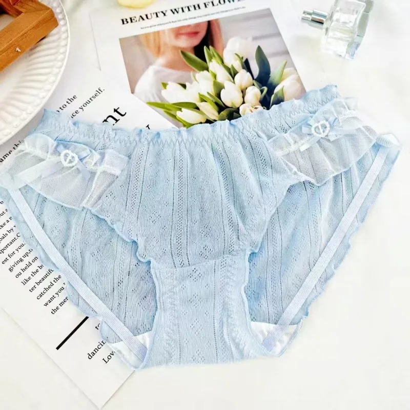 New Sexy Cotton Seamless Panties for Women Middle Waist Female Underwear Cute Lovely Sweety Princess Lingerie Breifs