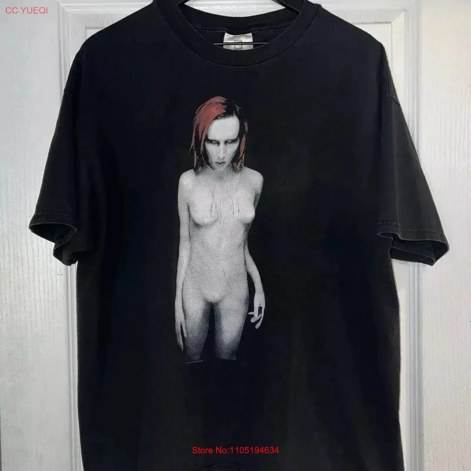 RARE Marilyn Manson Mechanical Animals WINTERLAND 1998 T Shirt Size s 3xl vintage Washed Unisex Soft Versatile graphic