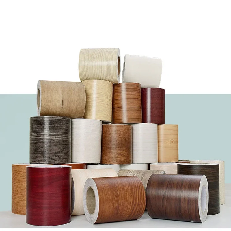 5M Self Adhesive Waistline Skirting Board Wood Grain Door Frame Window Sill Furniture Renovation Protection Kitchen Wall Sticker