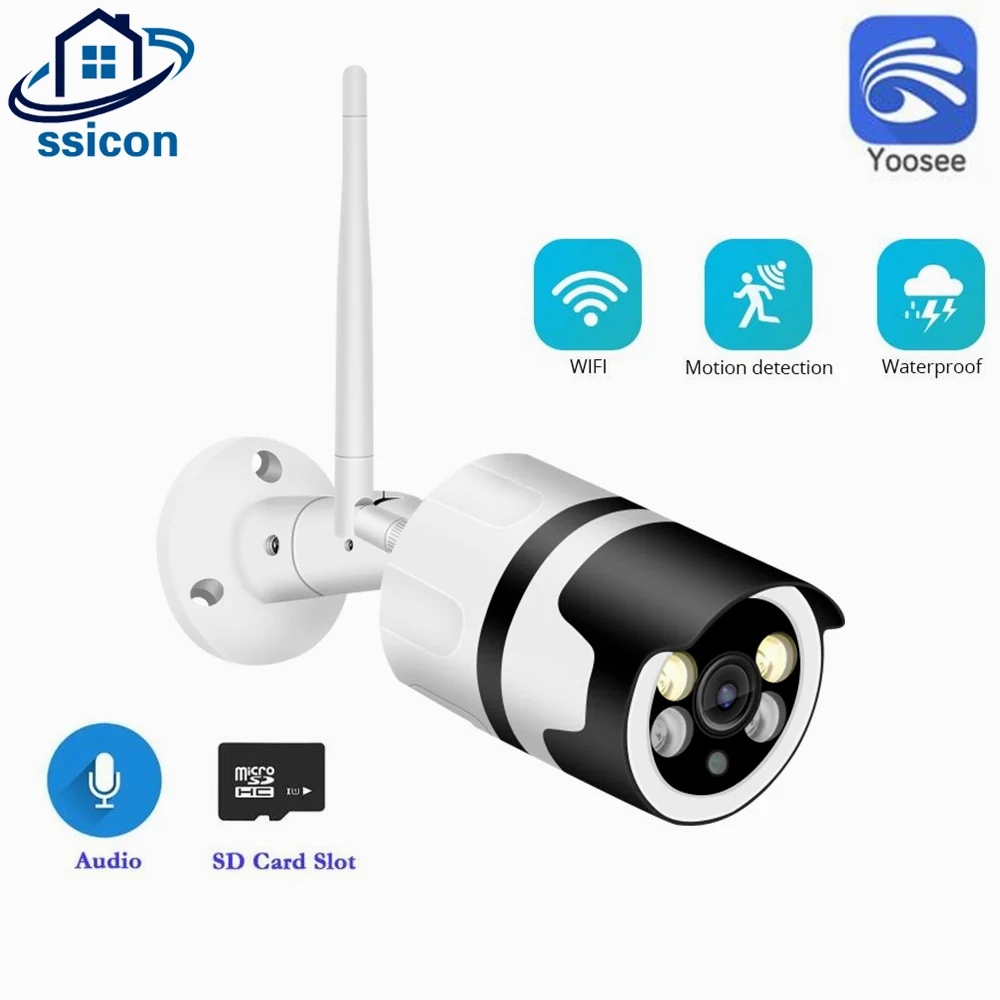 

2MP Yoosee Outdoor WIFI Surveillance Camera Color Night Vision Two Ways Audio Wateprroof Security Protection Bullet IP Camera