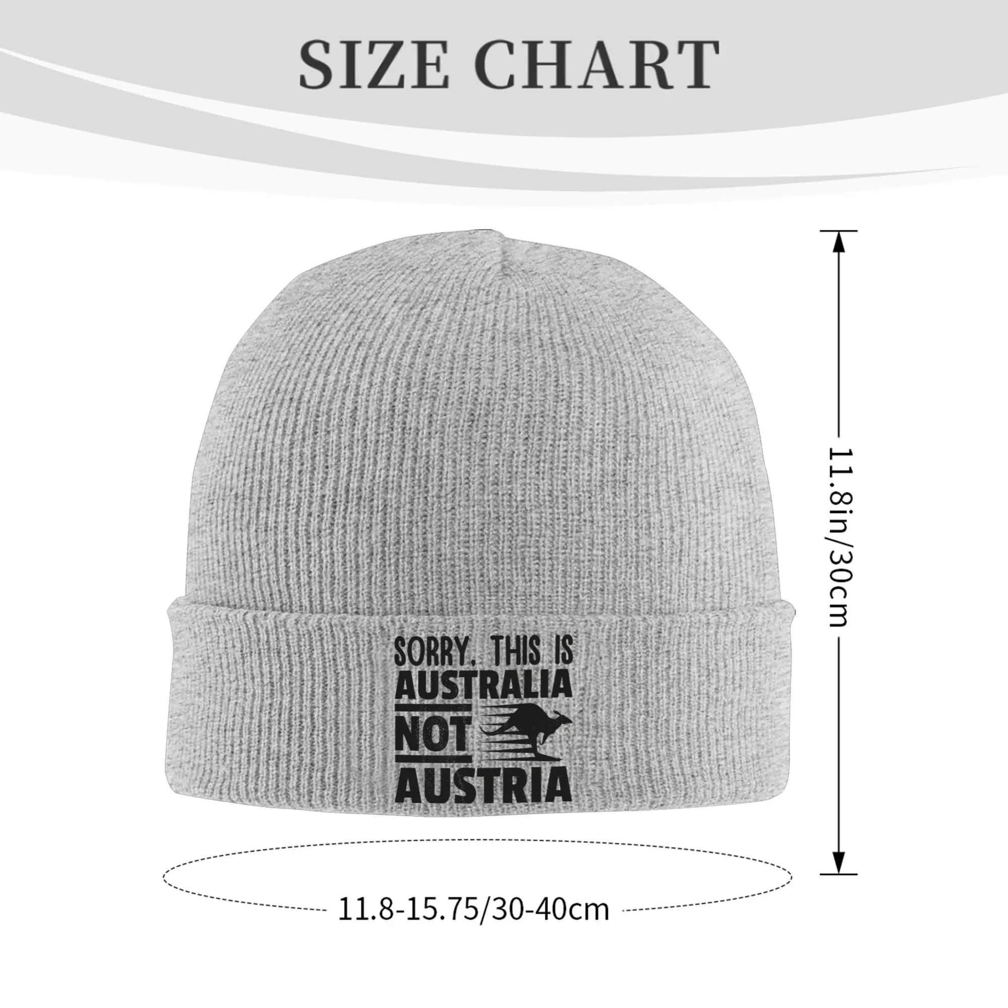 No Kangaroos in Austria Knitted Hat for Women Men Skullies Beanies Autumn Winter Hats Acrylic  Hip Hop Caps