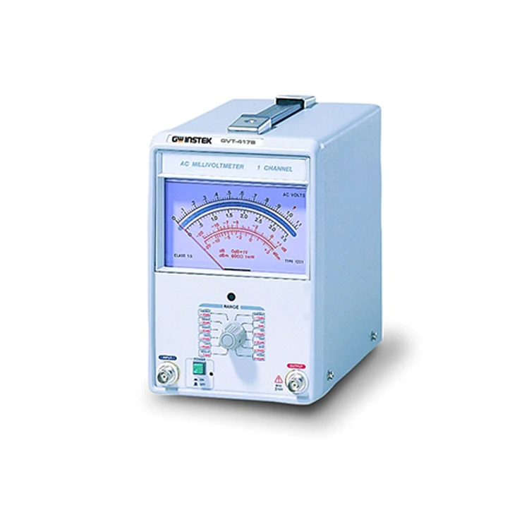 Gwinstek GVT-427B & GVT-417B Analog AC millivolt meter Low voltage measurement Dual channel