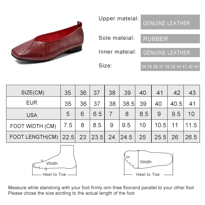 AIYUQI flat shoes  2024 new autumn genuine leather women flat shoes onon-slip Plus Size 35-43 Women casual shoes