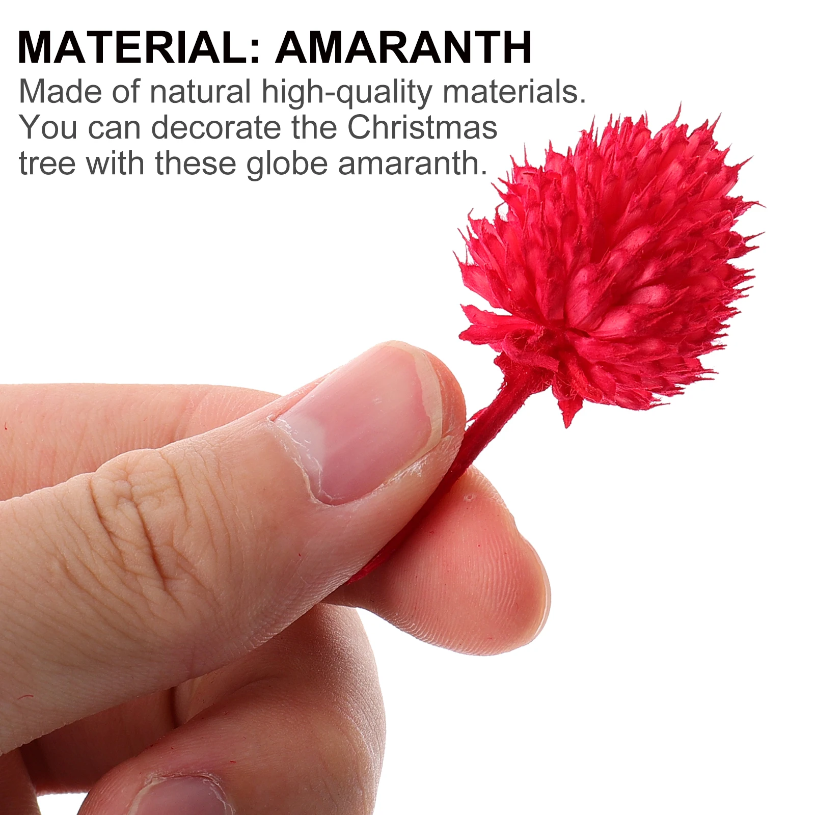 

20pcs Globosa Christmas Decorations Natural Dried Flowers Holiday Party Supplies Xmas Tree Adornments Photo Props Diy