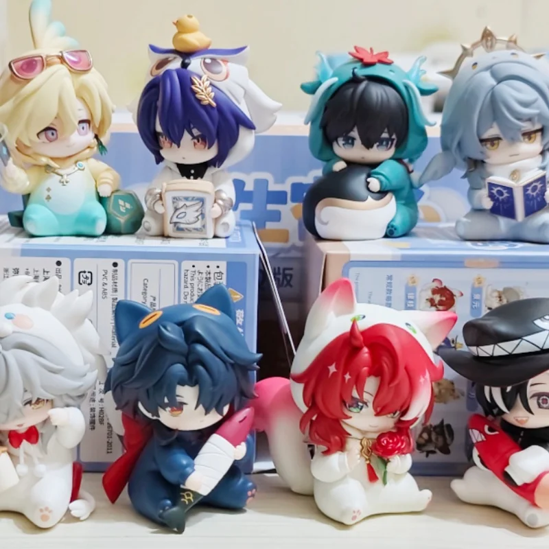 New Mihayo Honkai Star Rail Boys' Dormitory Series Blind Box Anime Figure Kawaii Q Version Mystery Box Ornament Toys Gifts