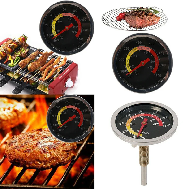 Instant Read Oven Thermometer for Kitchen Home Baking Household Cooking Temp Gauge 0-400℃ BBQ Smoker Grill Thermometer