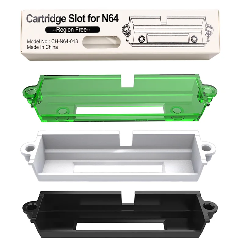 Emplacement pour cartouche N64 de remplacement, Compatible avec la Version américaine et la Version japonaise, emplacement pour carte de jeu universel N64