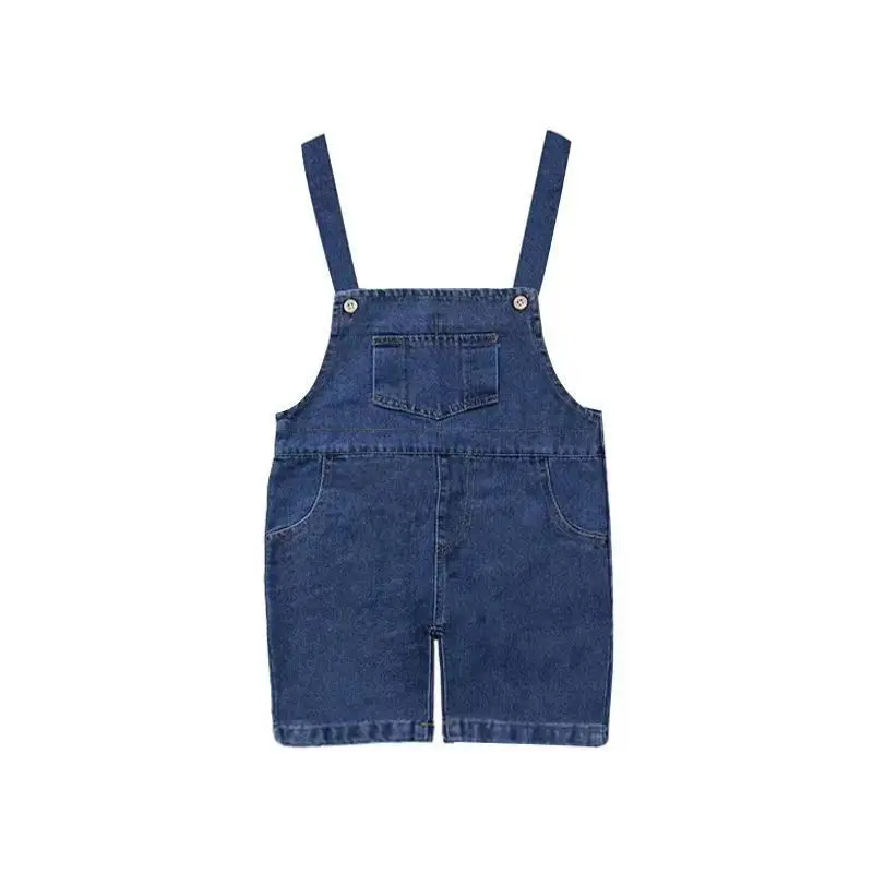 Anime Minions Children's Short Sleeve Shorts Cute Boy Girl Parent-Child Dance Clothes Denim Overalls Wig Headgear Glasses Set