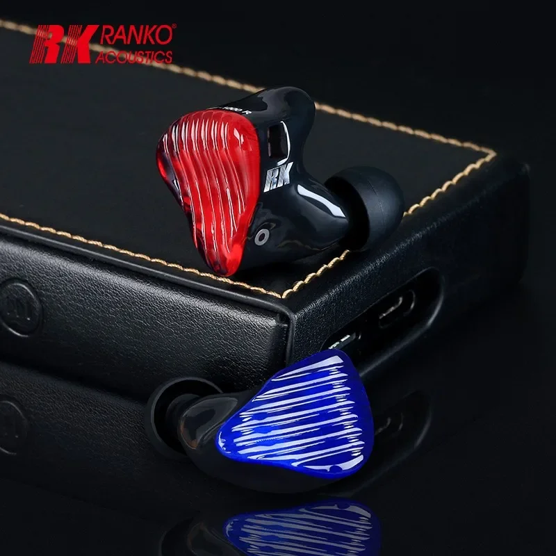 RANKO RIE-1000 1BA+1DD HIFI Best In-Ear Wired IEMs Eearphone Hybrid Drivers Monitor Headphone with 3.5mm Detachable OCC Cable