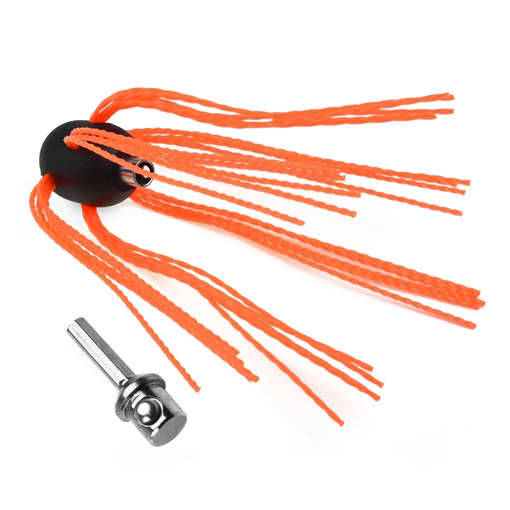 Connector Chimney Brush DIY Decoration Nylon Bristles Parts Power Professional Rotary Sweeper Aluminum Cleaner Cleaning