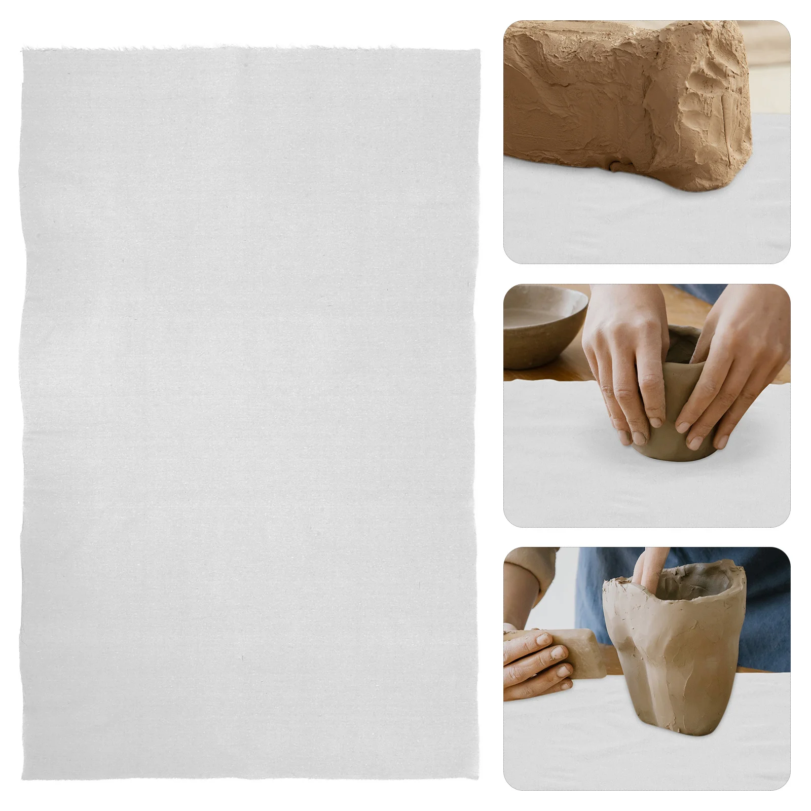 

Pottery Tools Linen Burlap Canvas Clay Sculpting Fabric For Texture Creation Diy Art Projects Pottery Craft Supplies Clay