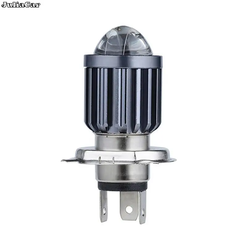 Motorcycle Headlight H4 BA20D LED MOTO Fisheye Lens P15D-25-1 White Yellow Bulb 9-85V 15W Fog Lamp For Motorbike Electric Light