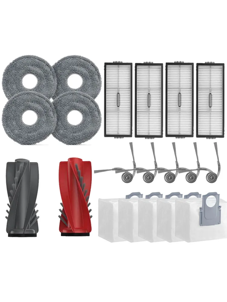 Accessoires pour Roborock Saros 10R, sac à poussière, tissus de vadrouille, brosse latérale principale, filtre HEPA G20s Ultra, pièces de rechange pour aspirateur