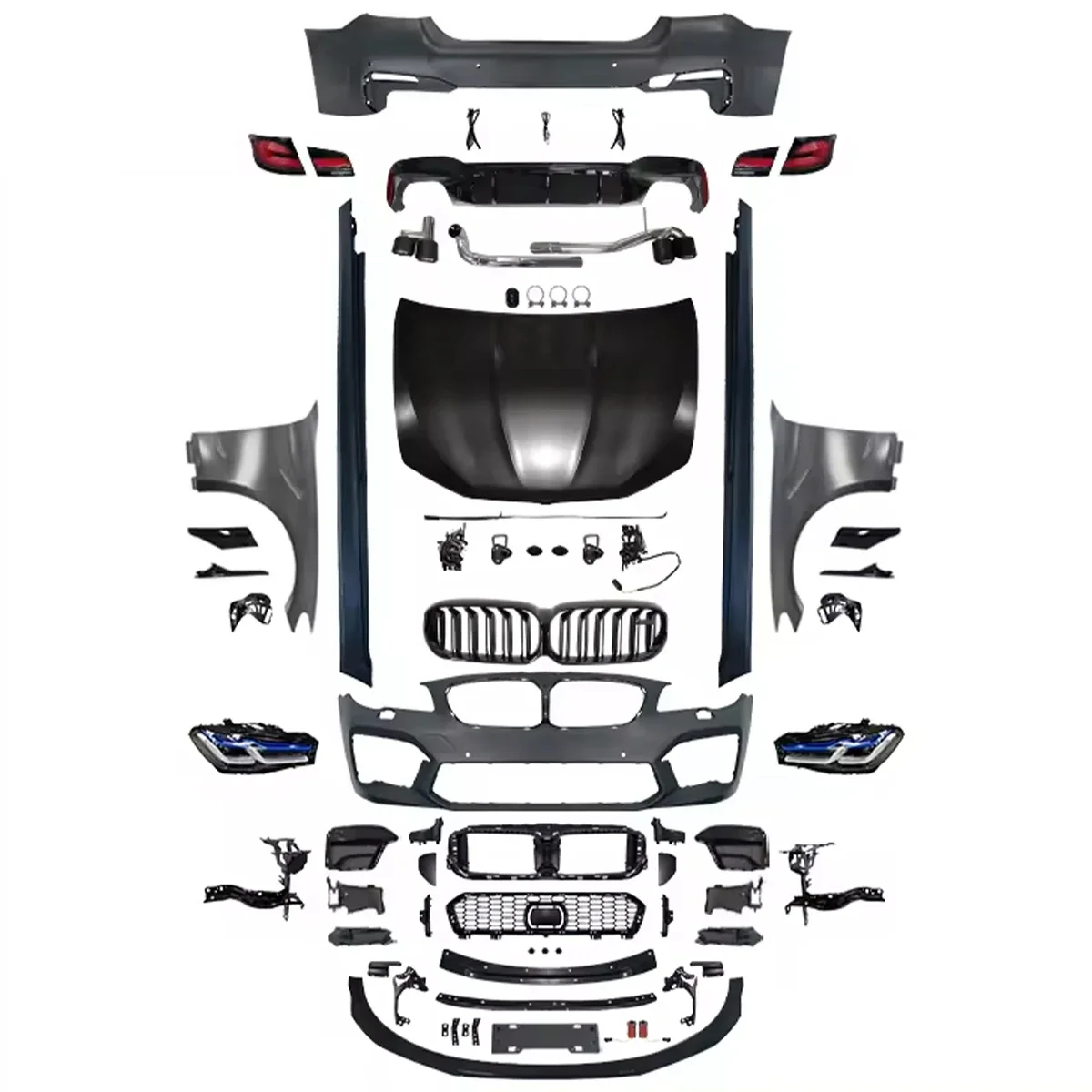 Body Kits For BMW 5 Series F10 Modified M5 Styles Body Kits Front And Rear Bumpers 1:1 Design Car Accessories