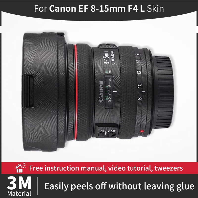 For Canon 8 15mm Skin Canon EF 8-15mm F4 Camera Lens Skin Anti-scratch Camera Lens Sticker protective film