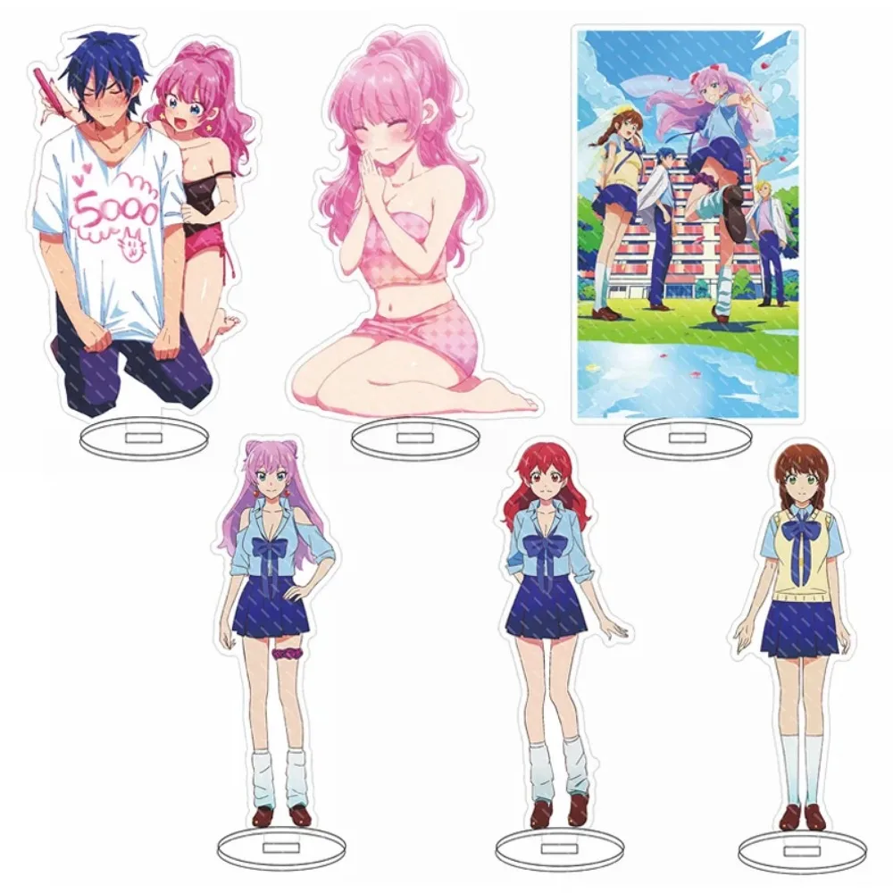 Anime Women Fuufu Ijou Koibito Miman Acrylic Stand Model Plate Jiro Yakuin Akari Watanabe Desk Display Decor Kawaii Ornament