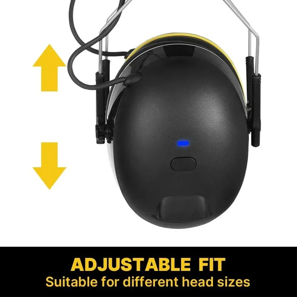 Hearing Protector with Bluetooth Noise Reduction Safety Ear Muffs 28dB Noise Cancelling Ear Protection Headphones for Shooting