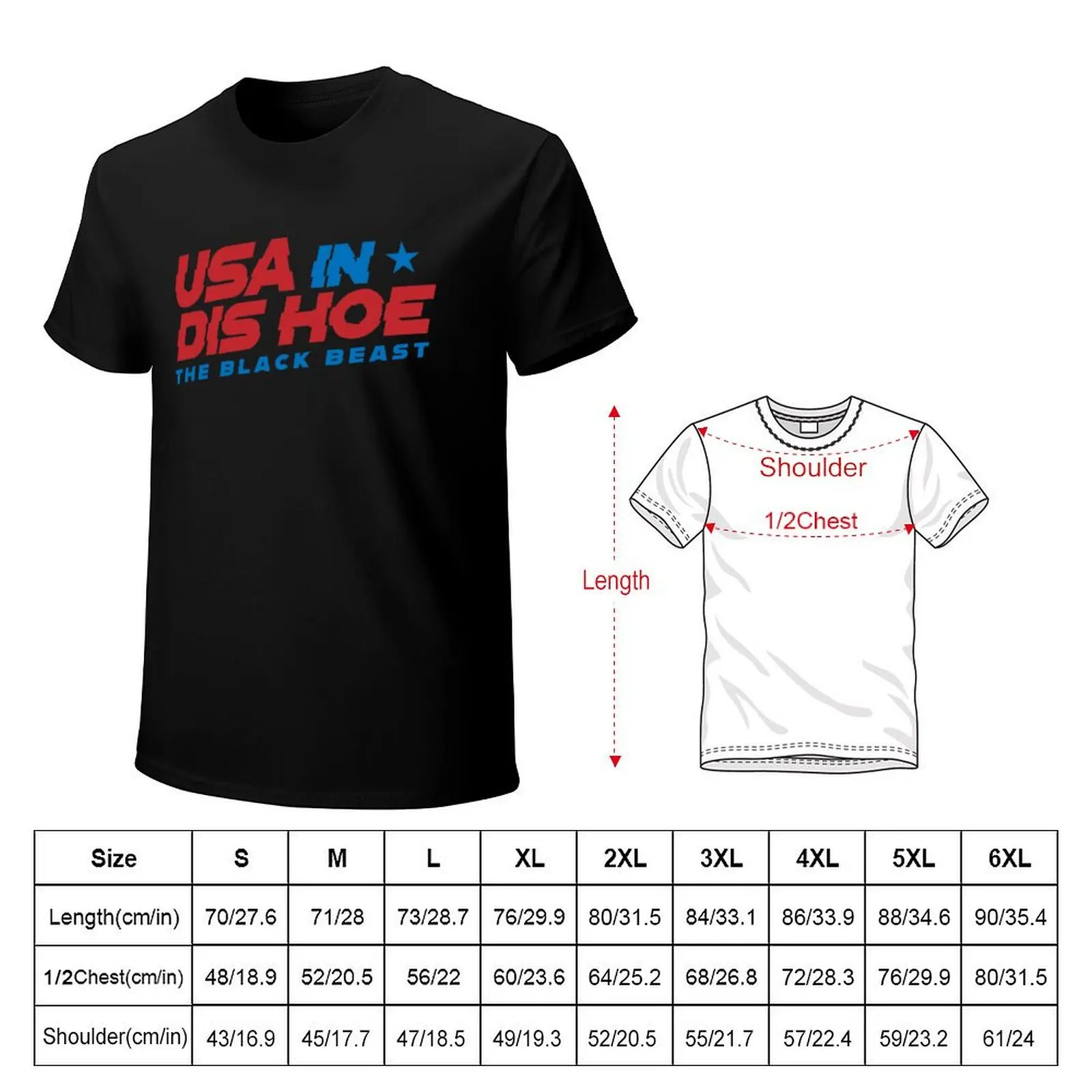 Derrick Lewis USA IN DIS HOE The Black Beast T-Shirt Minimal Art Print T-Shirt