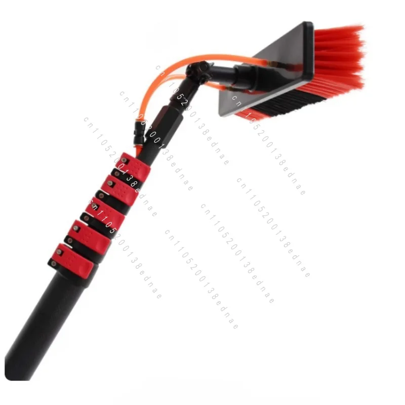Suitable For Aluminum Water Poles, Retractable 6 Sections, Customizable Length, For Solar Panel Window Cleaning System