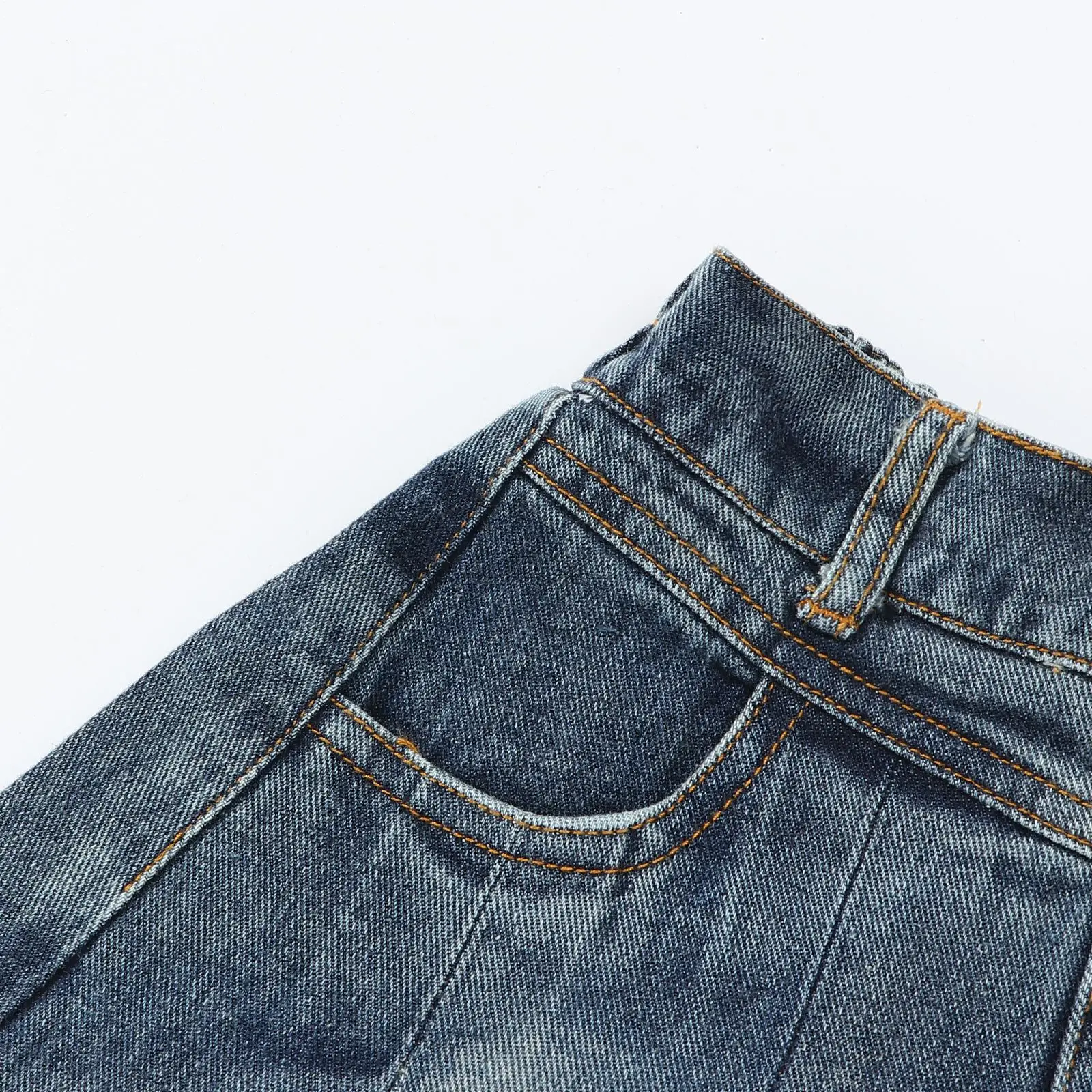 2026 New Girls Summer Denim Skirt Children Casual Pleated Skirt Fashion Kids Clothing For Big Girls Party School Wear