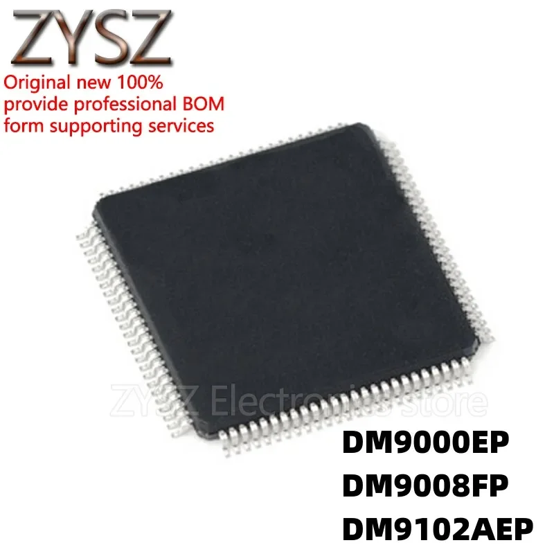 5PCS  DM9000E EP DM9008F FP DM9102AE AEP QFP100 Ethernet Controller