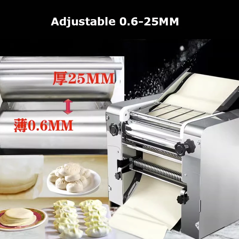 Dough Press Machine Commercial Kneading Table Stainless Steel Electric Steamed Bun Skin Dumplings Noodle Food Cake Fondant Maker