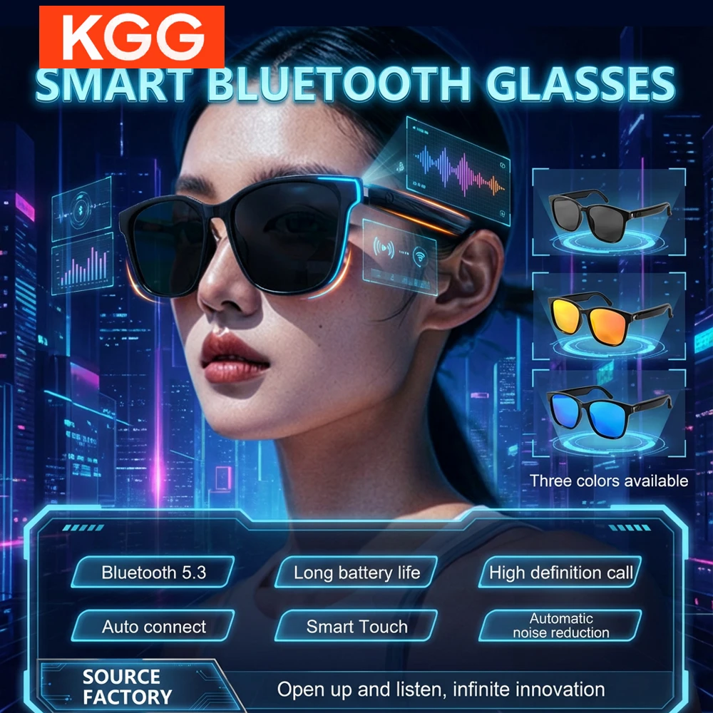 

Умные очки с защитой от синего света UV400, функцией Bluetooth-звонков, TWS-музыкой, шумоподавлением, для спорта и вождения. Идеальный подарок для женщин и мужчин