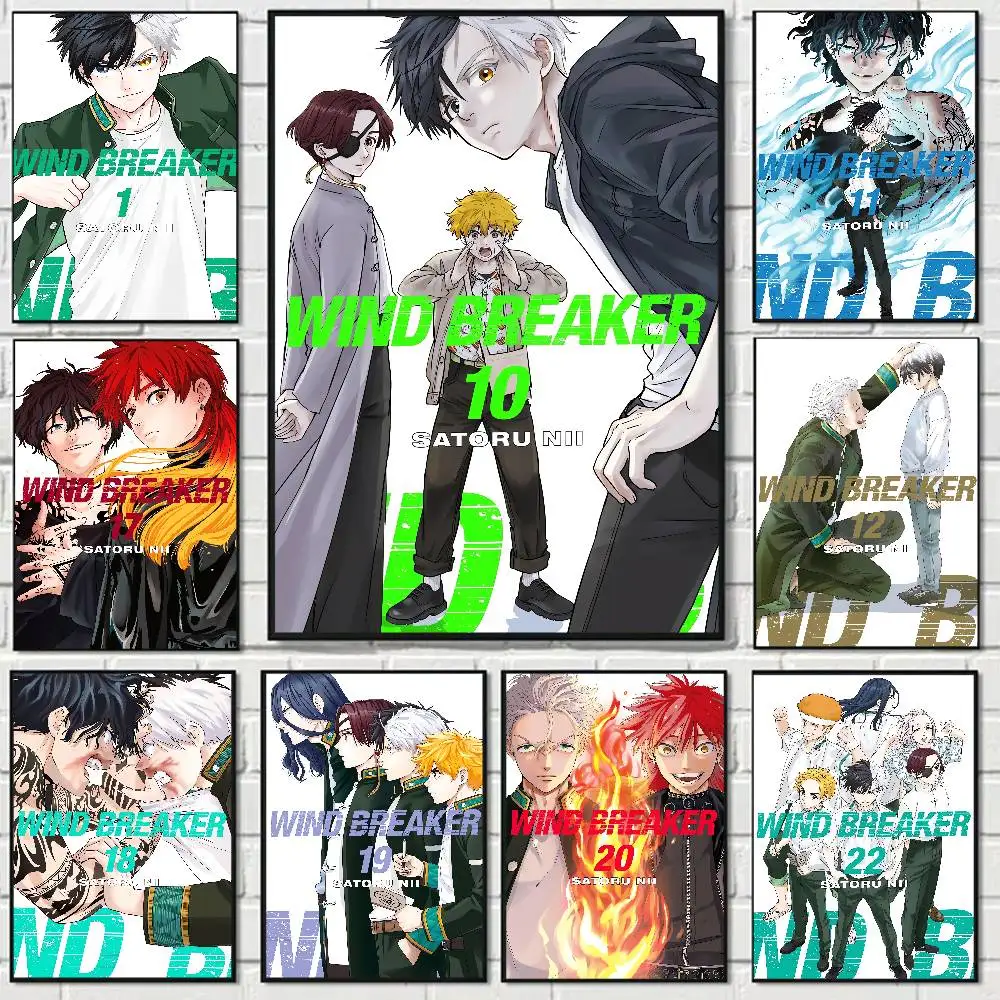 Anime WIND BREAKER Cartoon Anime Poster Watercolor Art Kids Room Decoration Wall Hanging Painting Kids Gift