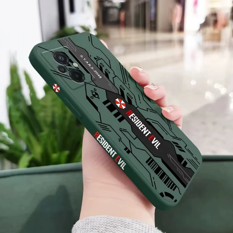 Resident Evil Phone Case For Samsung S25 S24 S23 S22 S21 S20 S10 FE Note 20 10 Plus Ultra 5G Soft Black Case Cover