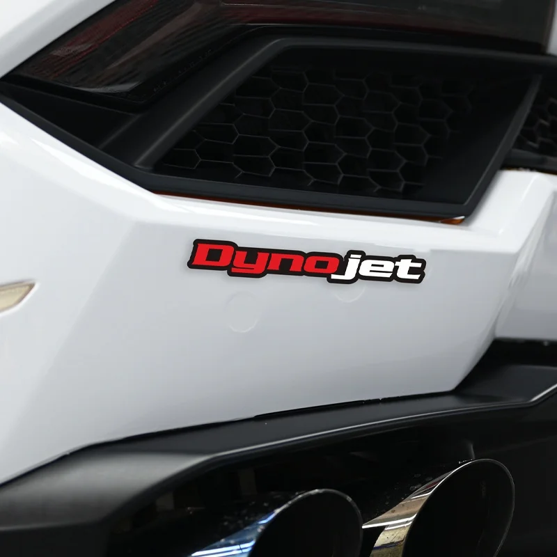 1PC Dynojet Logo Sticker, Waterproof Durable Vinyl Decal for Car Body Motorcycle Helmet DIY Modification Exterior Decor