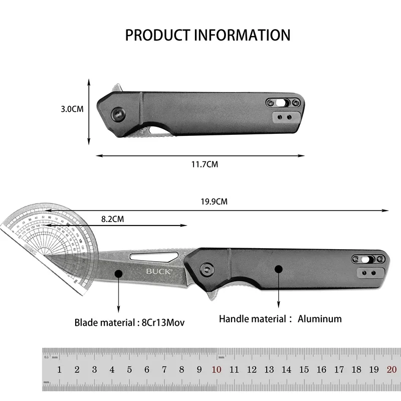 BK 239 Folding Knife Outdoor Camping Convenient Nylon Fiber Handle Hunting Survival Hiking Pocket Knife EDC Tool