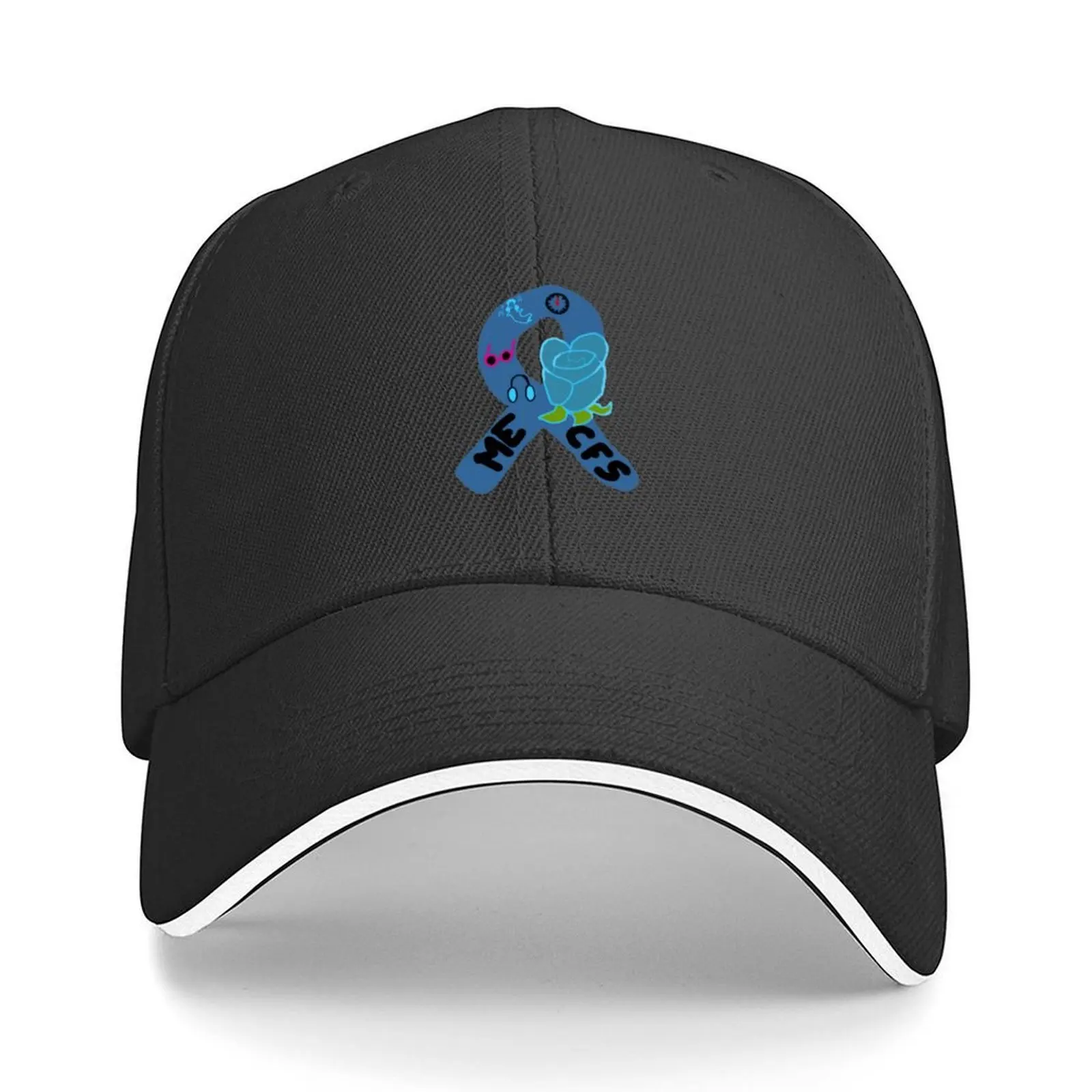 

ME CFS Awareness Ribbon Baseball Cap Anime Hat golf hat genuine Rave luxury caps Elegant Women's Hats Men's