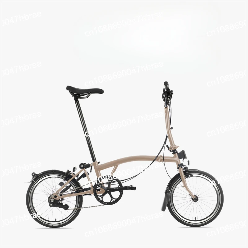 Sand Dune Brown M Handle/S Handle 6-speed L Edition Lightweight and Portable Folding Bicycle