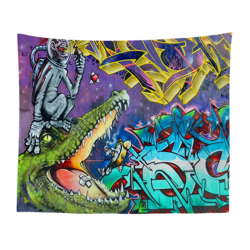 

Funny Graffiti Tapestry 3D Printed Tapestrying Rectangular Home Decor Wall Hanging 02