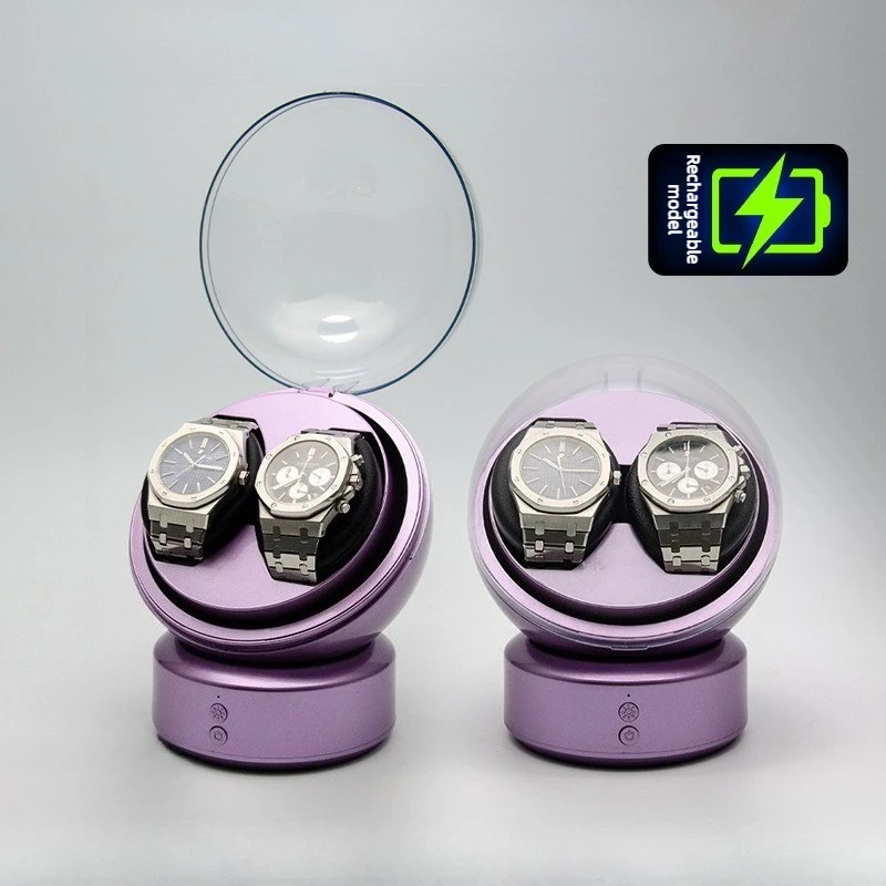 

Rechargeable Watch Winder Non Slip Noise Reduction Winders Storage Protect Mechanical Watches Winder Automatic Movement Boxes
