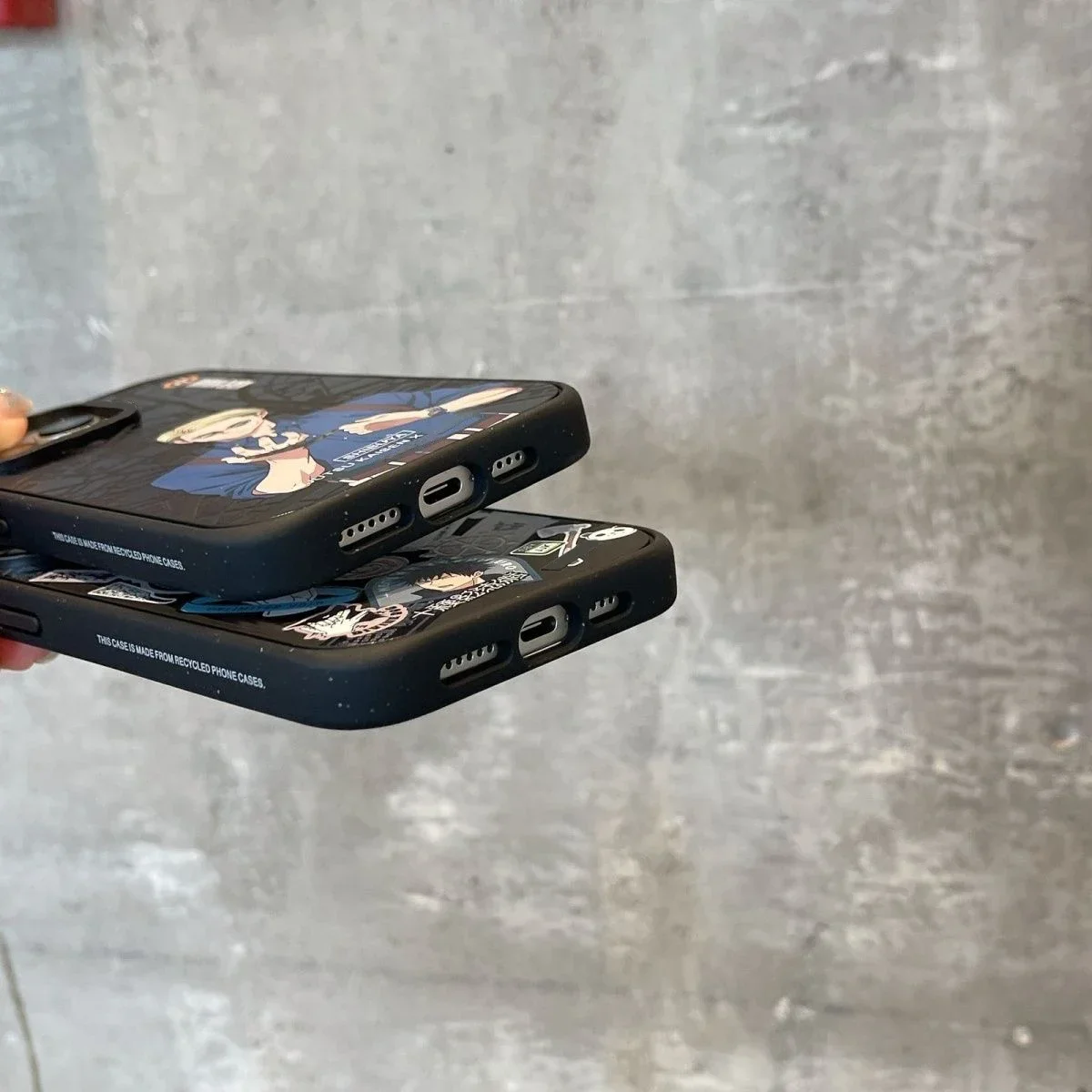 Anime SHIBUYA Black Frosted MagSafe Phone Case Cover for IPhone 13 14 15 Pro Max Case