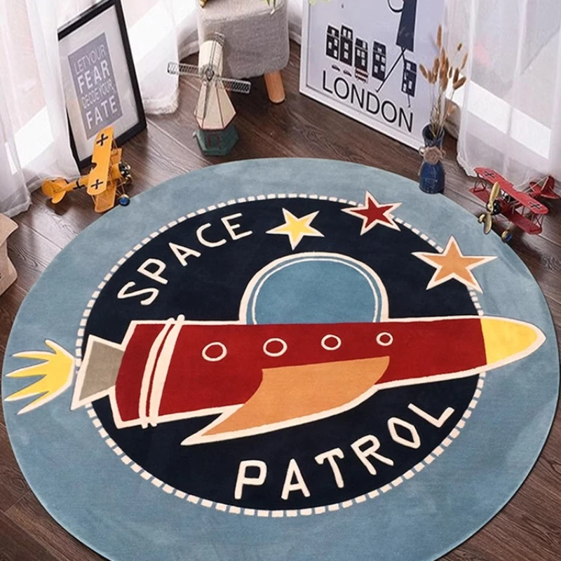 

Children's room boy girl cartoon cute imported wool carpet round room