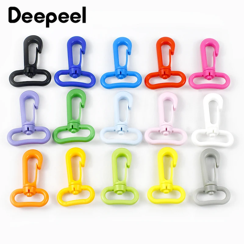 10/20Pcs Deepeel 13/20/25/31mm Plastic Hook Buckle Lobster Clasp Pet Collar Backpack Strap Clothes Carabiner Snap DIY Accessory