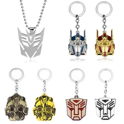 1 Set Cartoon Transformers Peripheral Optimus Prime Mad Autobots Keychain Keyrings Pendant Birthday Gift Cosplay Props Jewelry