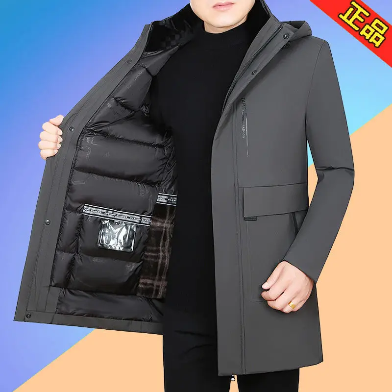 انفصال الداخلية بطانة معطف القطن شتاء جديد أسفل سترة قطن فضفاضة رجل الملابس سترات الرجال منتصف أنماط طويلة وسادة مبطنة جديد