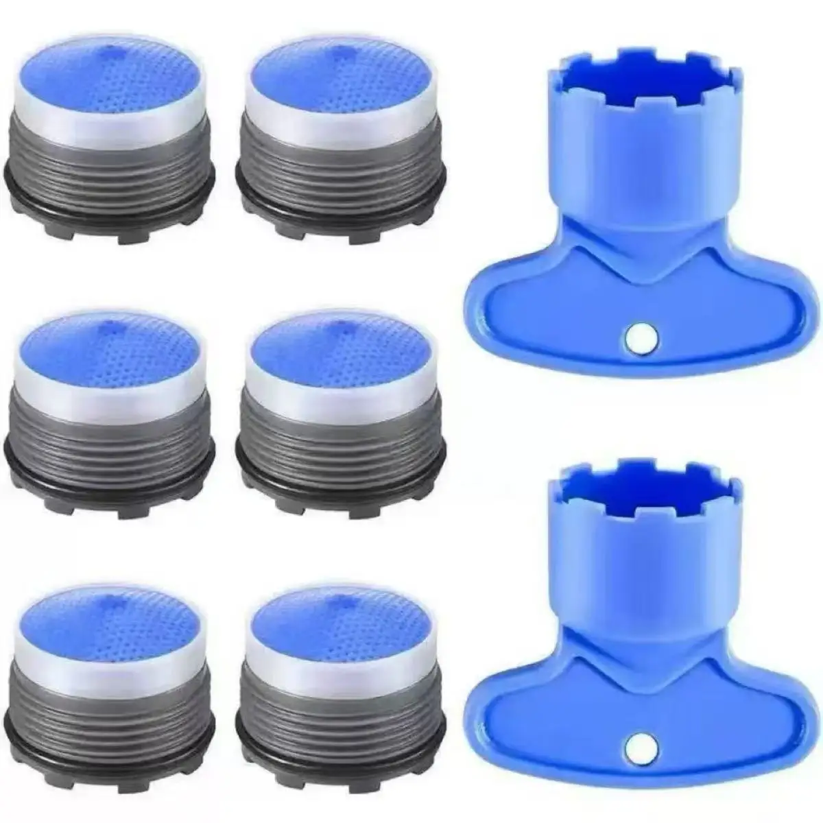 16.5/18.5MM Faucet Aerator With Removal Wrench Water Saving Tap Part Built-in Bubbler Filter Kitchen Basin Fitting