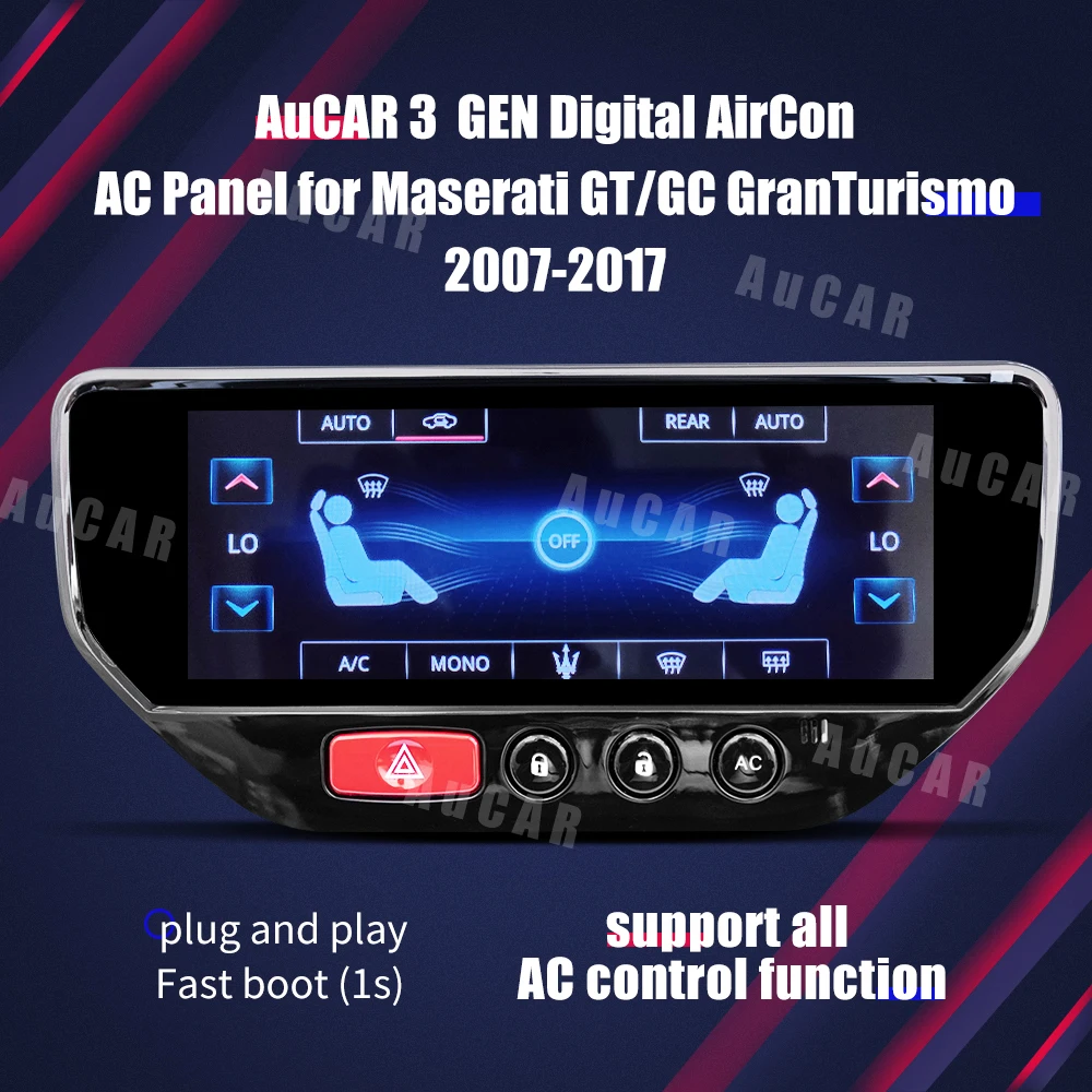 

AuCAR 3 GEN Digital AirCon AC/C Panel for Maserati GT/GC GranTurismo 2007-2017