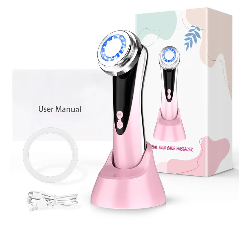 Massageador facial multifuncional, dispositivo elétrico de massagem para cuidados com a pele, rosto limpo, rejuvenescimento da pele, levantamento, apertar para presente da mãe