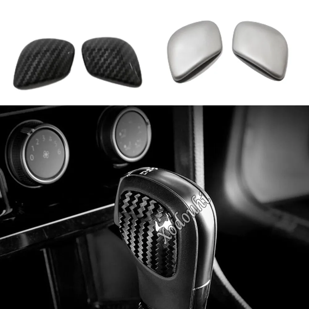 Car Head Sequin Trim Stainless Steel Gear Cover Shift Knob Control Frame  For Volkswagen VW Passat B8 2016 2017 2018 2019