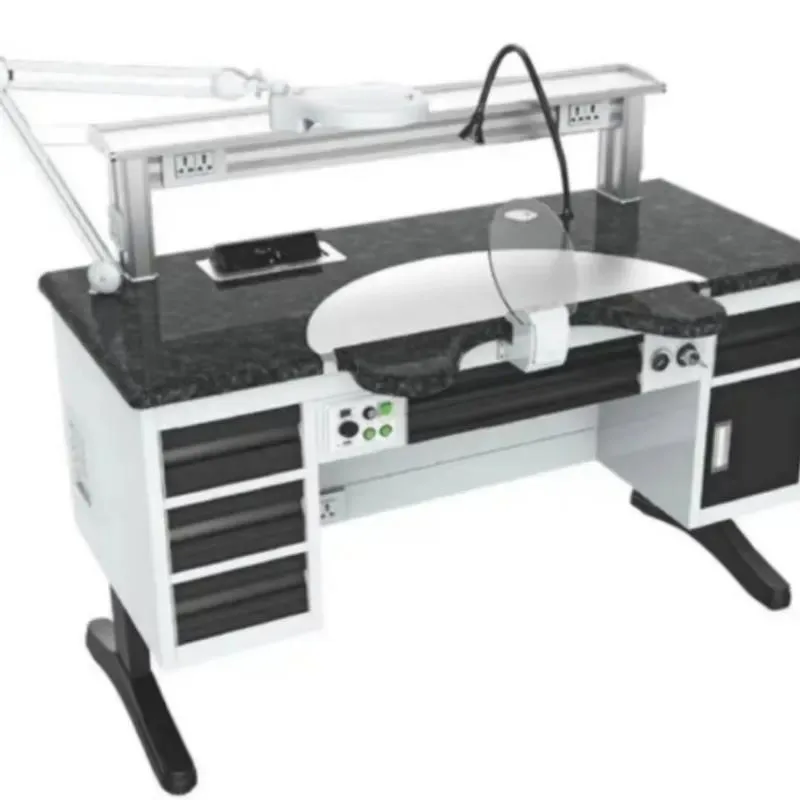 Factory Price of Dental Teaching Restoration Workstation Universal Design of Dental Laboratory Bench with Dust Collector Air